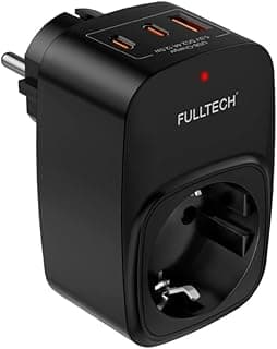 Akım Korumalı Priz, Tekli Duvar Prizi, 3680W Güç, 16A Akım ve Kısa Devre Koruması, 1x Priz Girişi, 1x Usb Girişi, 2x Type-C Girişi, Kablusuz Ergonomik Tasarım, Isıya Dayanıklı Yapı