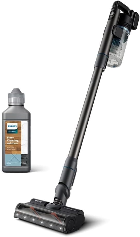 Philips 8000 Serisi Aqua Plus Kablosuz Dik Süpürge (XC8053/01) ve Philips Aqua Trio Uyumlu Zemin Temizleme Solüsyonu (XV1792/01)