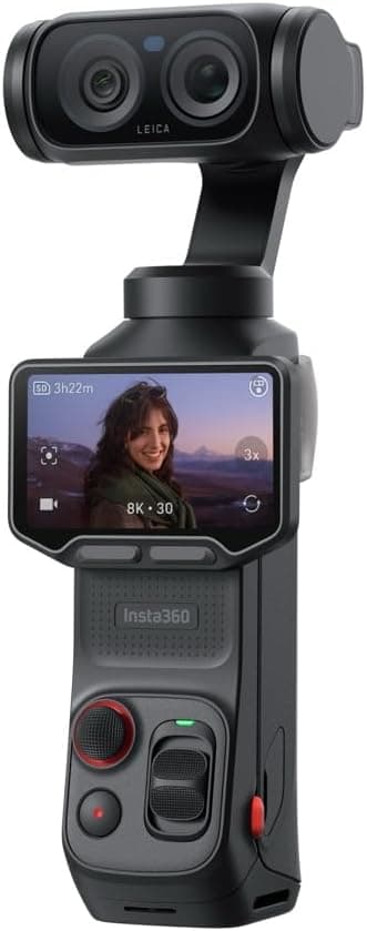 Insta360 Luna Ultra Standart Paket Modülü Kamera, Sensörlü 1 inç (1 inç), Video 8K 3D, HiFi Ses, 6 Eksenli Sabitleme, Wi-Fi 6