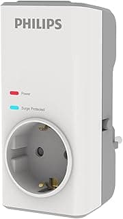 Philips CHP7010W Tekli Akım Koruma Priz, 1140J, Beyaz
