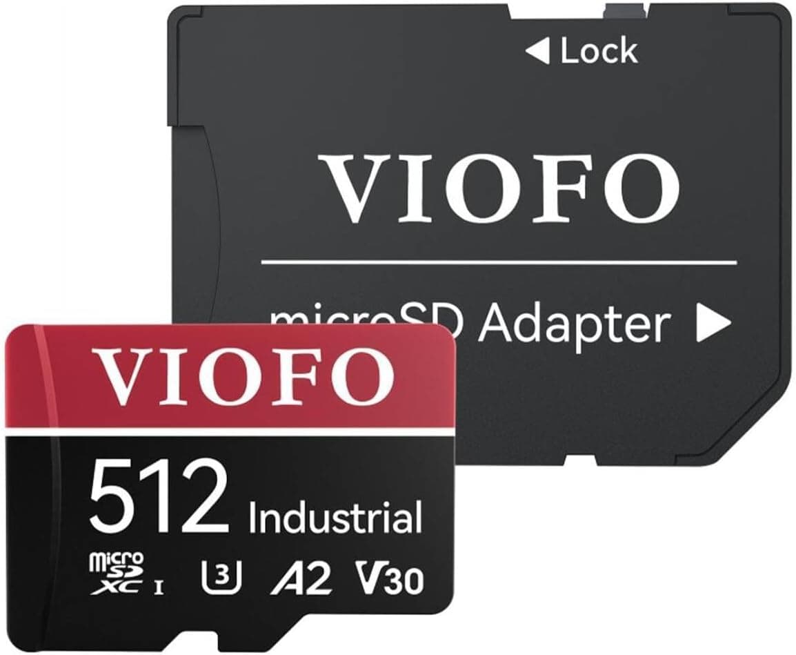 Viofo High Endurance 512GB Class 10 A2 V30 100MB/s Okuma 90MB/s Yazma Micro SD Hafıza Kartı
