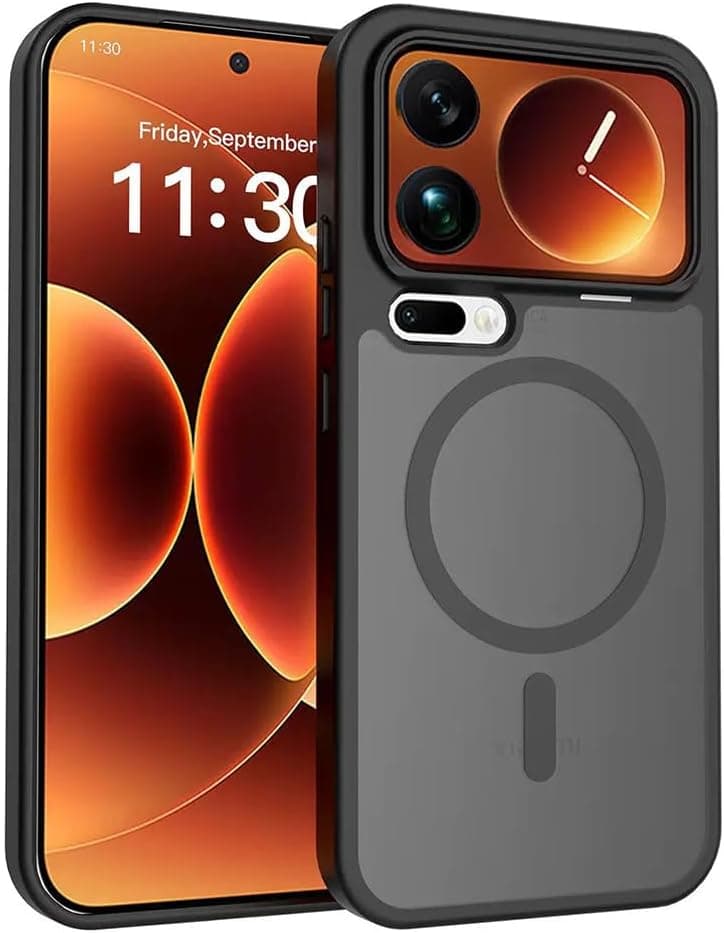 Coverzone Xiaomi 17 Pro İle Uyumlu Kılıf M-Safe Şarj Özellikli Kamera Korumalı Lunex Kapak Xiaomi 17 Pro için kilif