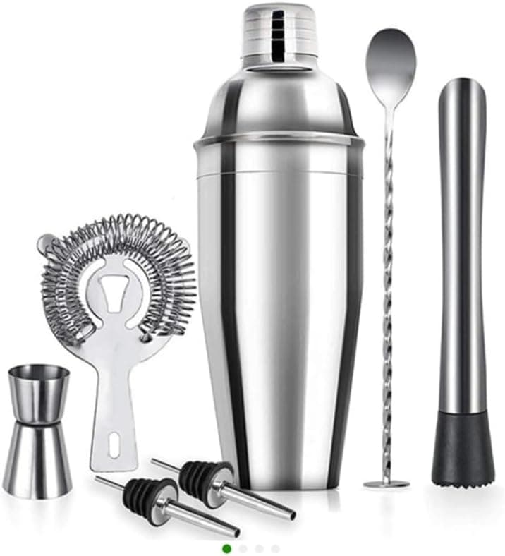 Paslanmaz Çelik Kokteyl Shaker Seti, 7 Parça Set 500 cl