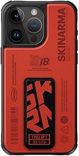 SKRM SKINARMA iPhone 15 PRO ile Uyumlu Telefon Kılıfı, Spunk (Turuncu Kırmızı)