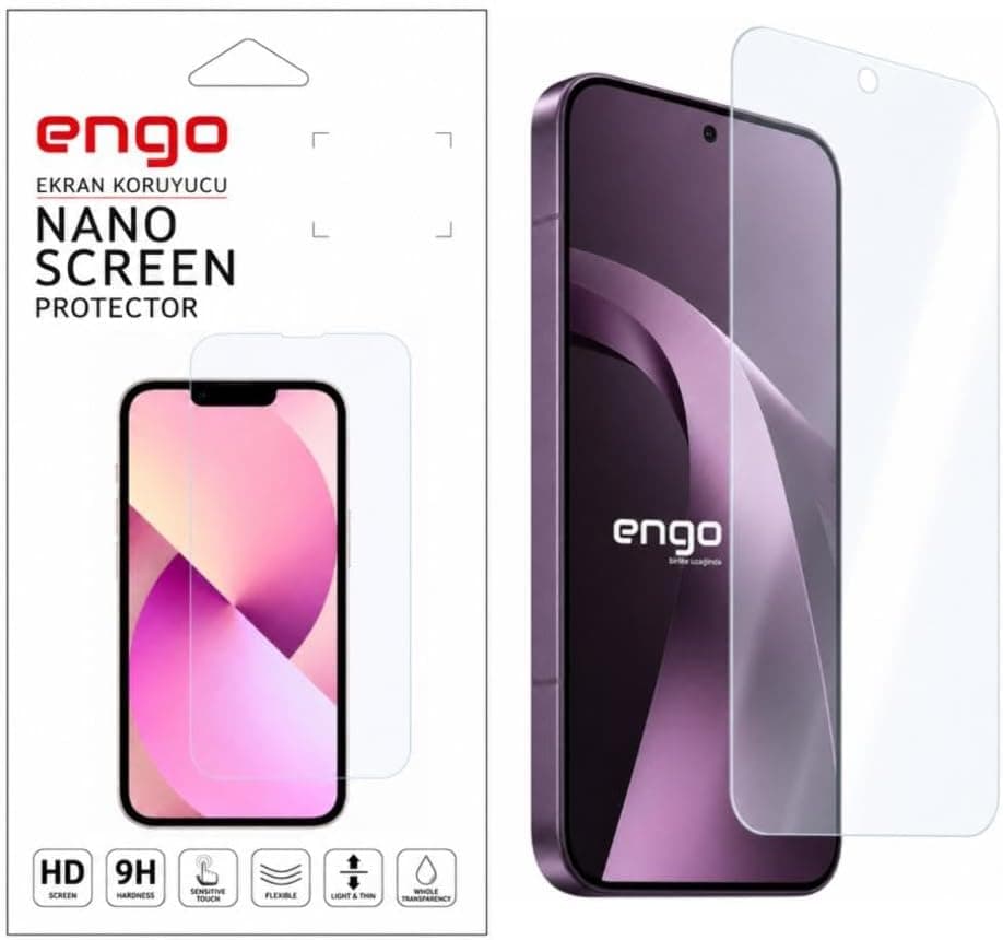 Engo Xiaomi 17T Pro İle Uyumlu Ekran Koruyucu 9H Temperli Kırılmaz Esnek Nano Cam, Çizilmeye Dayanıklı Koruma, HD Şeffaf