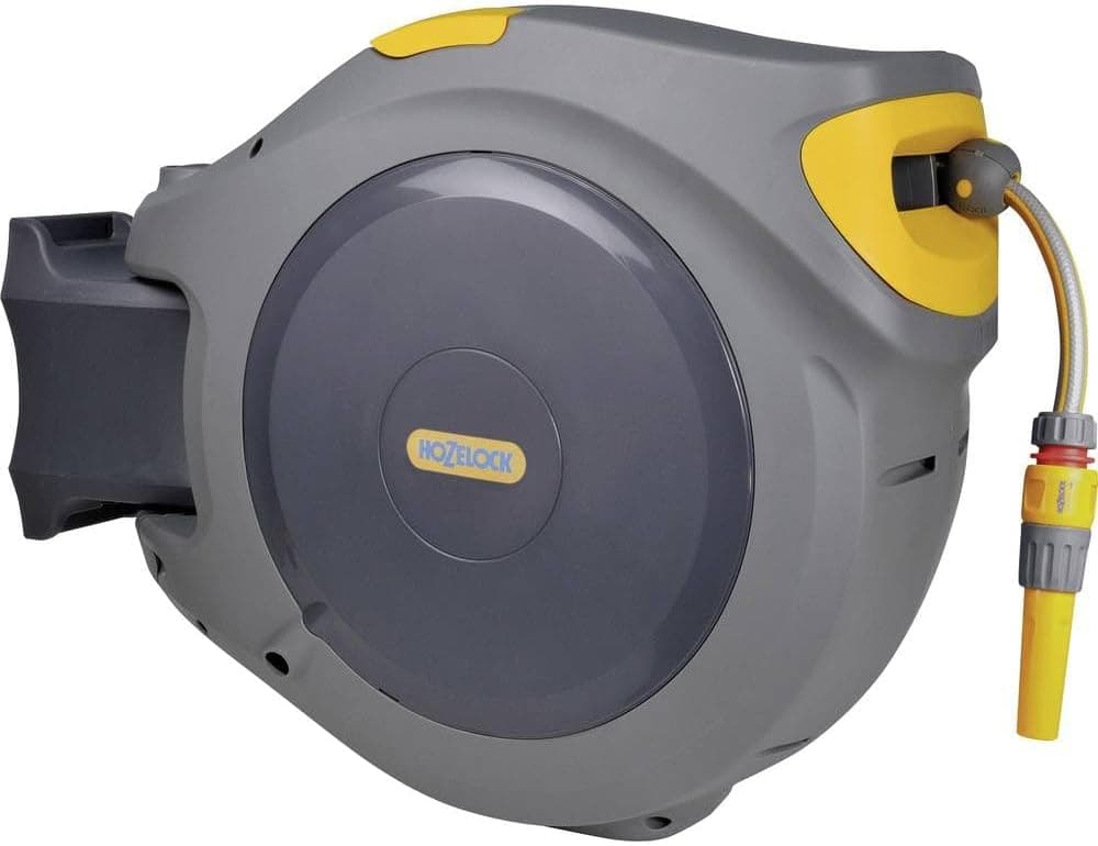 Hozelock 2595H Duvara Monte 40 m Hortumlu Otomatik Geri Sarmalı Hortum Toplama Makara Seti