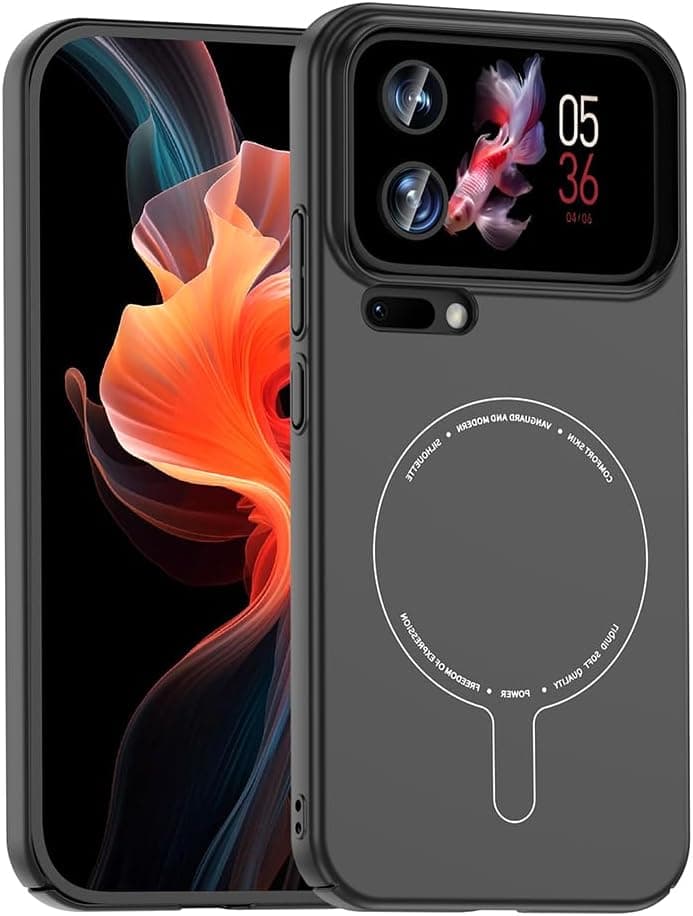 Coverzone Xiaomi 17 Pro Max ile Uyumlu M-Safe Şarj Özellikli Kamera Korumalı Elio Sert PC Kapak Ultra İnce Mat Yüzey Manyetik Şarj Destekli Koruyucu Mi 17 Pro Max için Kılıf Siyah