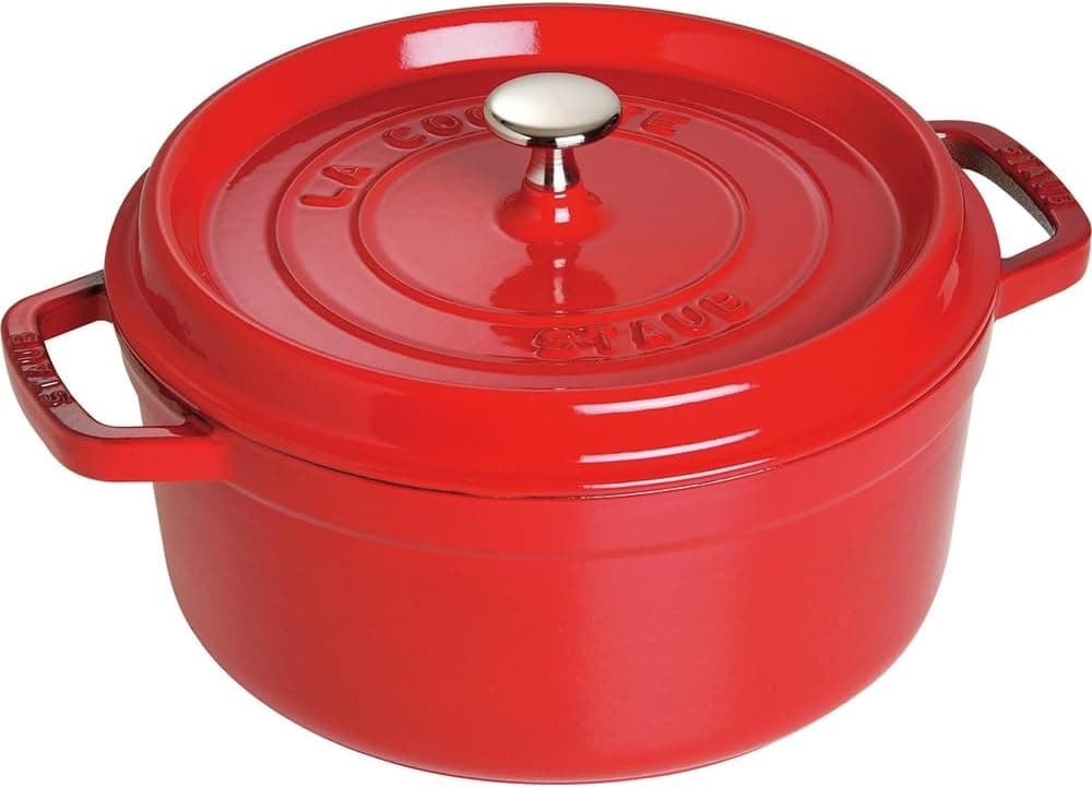 Staub B La Cocotte Döküm Tencere Yuvarlak 24 Cm Kırmızı Renkli