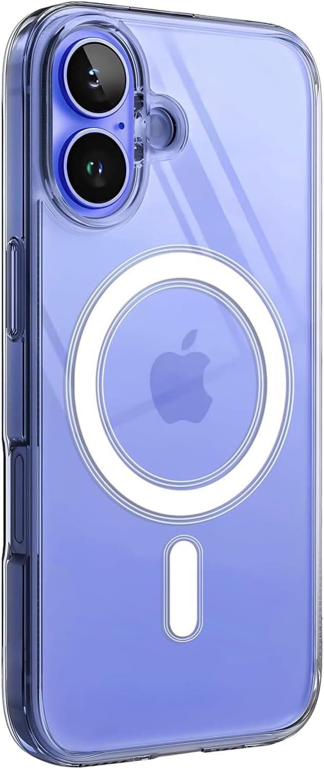 Minesk iPhone 16 için Magsafe ile Uyumlu Şeffaf Kılıf Kristal Berraklığında Materyal Polikarbonat Arka Kısım ve Silikon Kenarlar Wireless Kablosuz Şarj Destekli Kılıf Kapak (16)