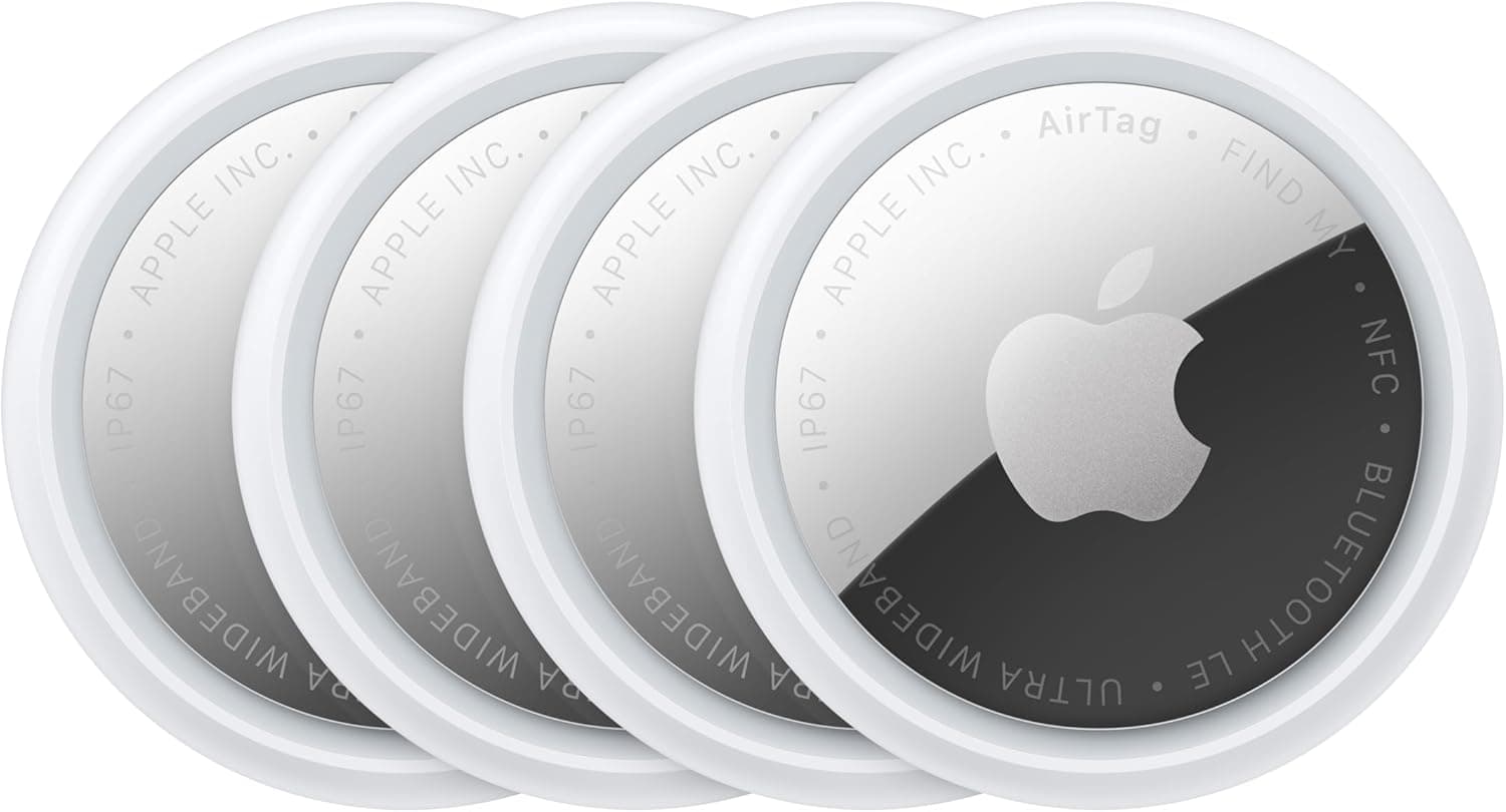Apple AirTag (2. nesil) - 4’lü paket : Anahtarlık, Cüzdan ve Daha Fazlası İçin Takip Aygıtı; Sesli Konum Bulma Aygıtı; iPhone veya iPad ile Tek Dokunuşla Kolay Kurulum