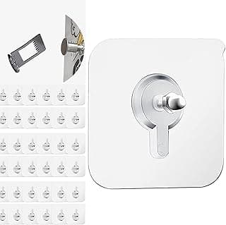 AEE® 10 Adet Çok Amaçlı Yapışkanlı Çivi Vida Askı Kanca Raf Tablo Saat Asma Aparatı 10mm Vidalı