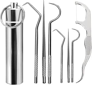 Outdoor Outlet 7 Parça Paslanmaz Çelik Ağız Diş Tartar Sökücü Temizlik Bakım Seti