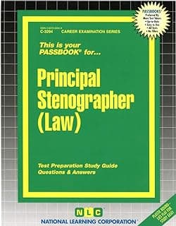 Ana Stenograf (Hukuk): Passbooks Çalışma Kılavuzu (Kariyer Sınavı Fırsatları, Cilt 3294)