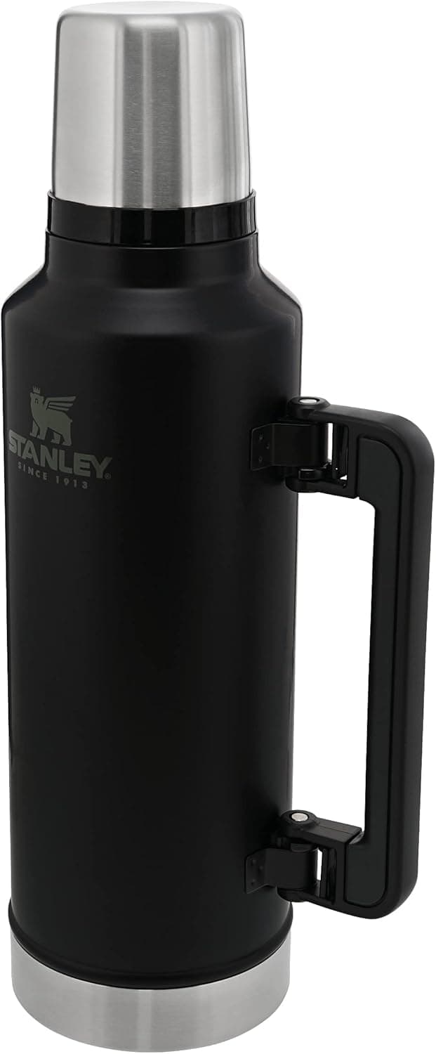 Stanley Classic Legendary Vakumlu Çelik Termos, 1.9 Litre, Mat Siyah