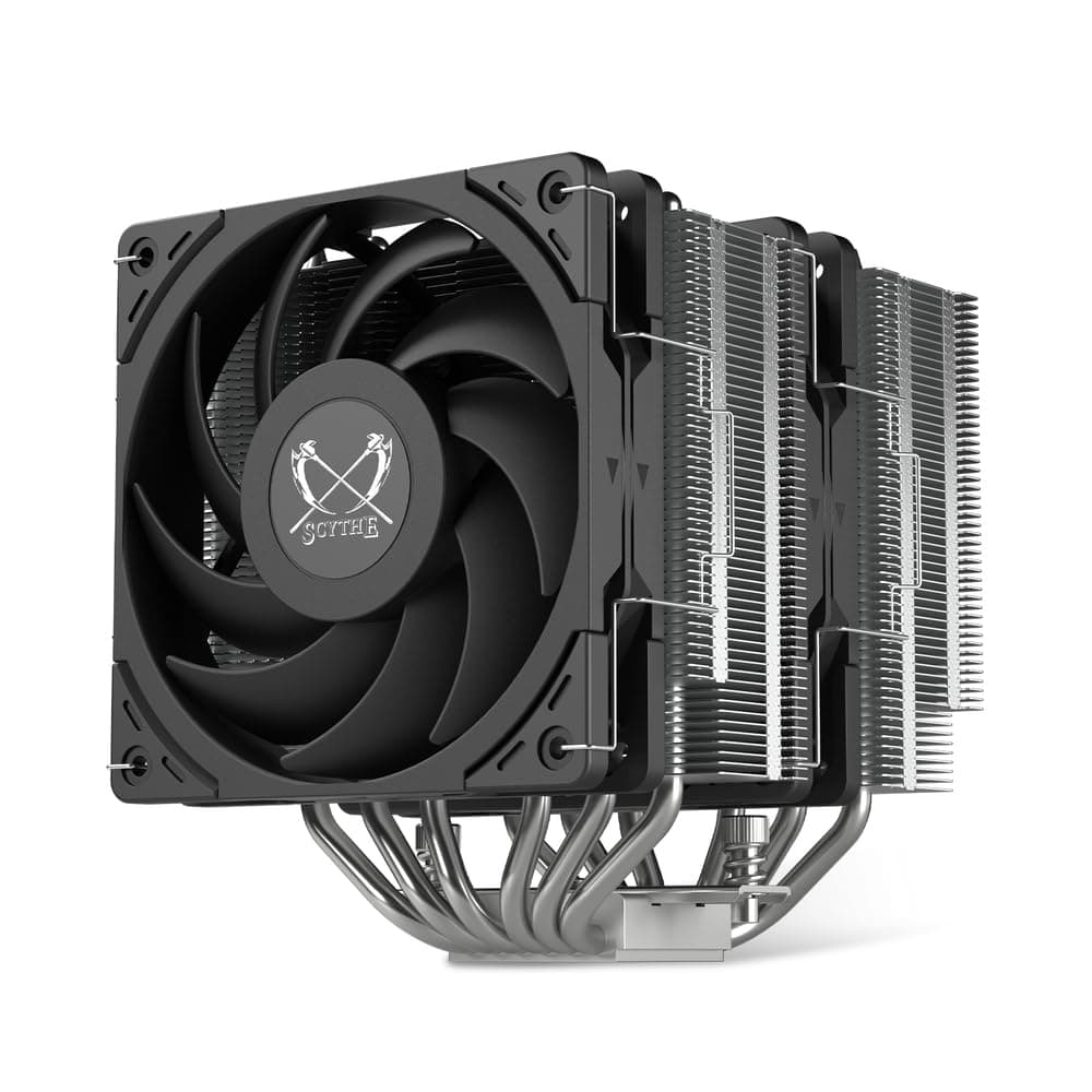 Scythe Magoroku Dual Tower Dual fan CPU Hava Soğutucu, Intel LGA1700, LGA1151, AMD AM5, AM4 Desteği, 120mm, SCMR-1000