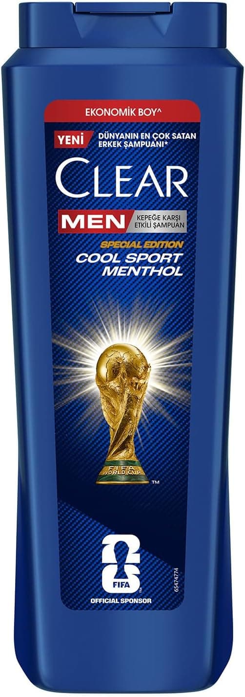 Clear Men Erkek Şampuan Cool Sport Menthol Kepeğe Karşı Etkili 600 ml