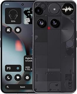 Nothing Telefon (3) Akıllı Telefon, 2025 Yeni 5G Unlocked Telefonlar Android 15, Snapdragon 8s Gen4, Dört 50MP Kamera ve AMOLED Ekranlı AI Cep Telefonları, 5150mAh, Glif Arayüzü, Cep Telefonu 12+256GB