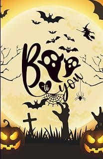 Custom "Boo To You" Paperback Notebook: 120 Pages, 60 sheets, Personalized Paperback, Unique Gift for Birthdays & Any Occasion, 5.5x8.5 in