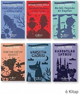Sherlock Holmes, On Beş Yaşında Bir Kaptan, Vahşetin Çağrısı 6 Kitap | Kısaltılmış Metin, Jules Verne & Jack London, Çocuk Klasikleri, Arthur Conan Doyle, Karpatlar Şatosu Dahil