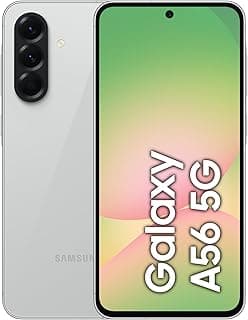 Samsung Galaxy A56 5G, Android Akıllı Telefon, 256GB Depolama, 8GB RAM, Gri, 6x İşletim Sistemi Yükseltmesi, Büyük Ekran, Uzun Pil Ömrü, 8GB + 256GB
