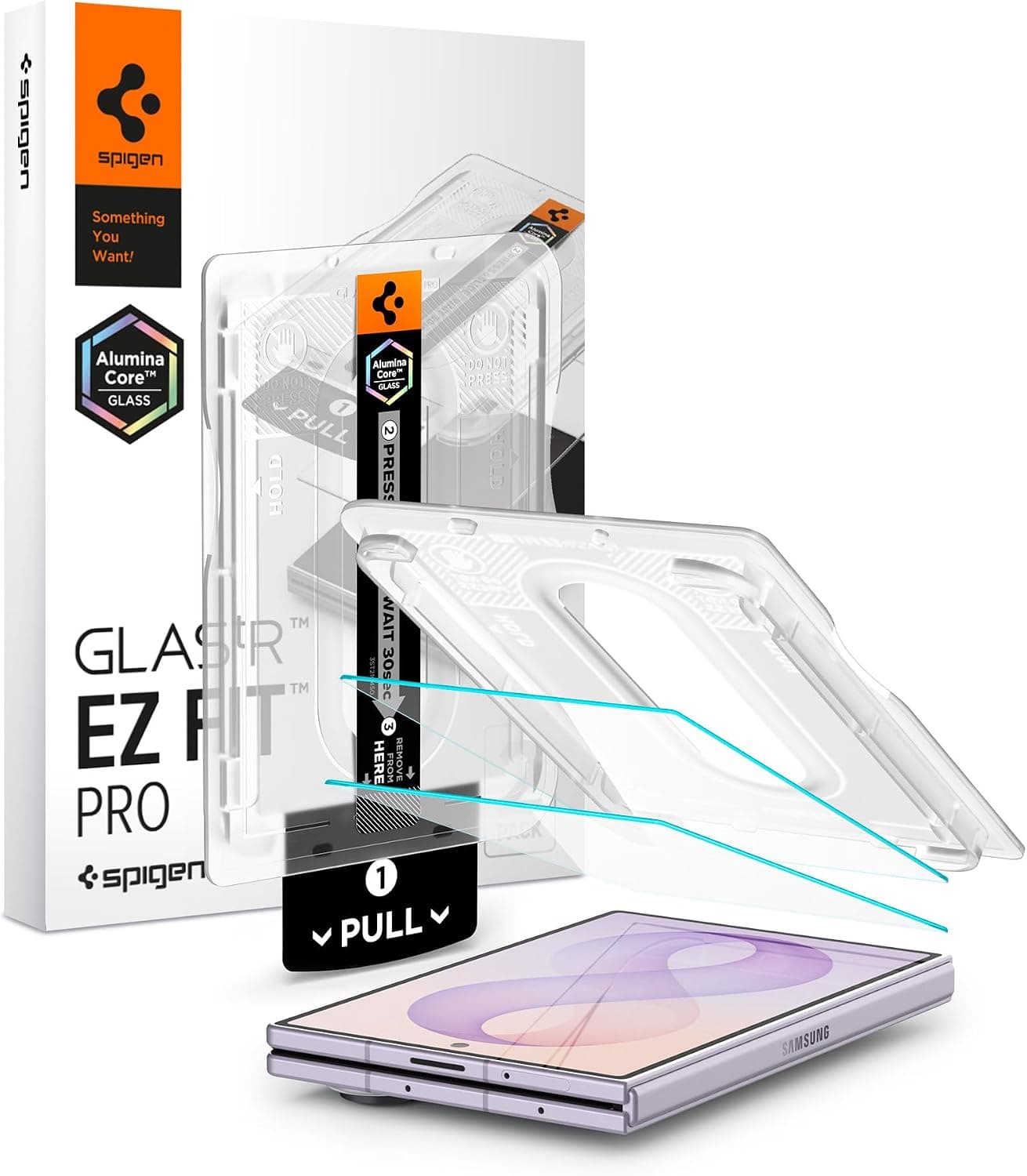 Spigen Galaxy Z Fold 8 ile Uyumlu Ekran Koruyucu Cam Kolay Kurulum Glas.tR EZ Fit Pro (2 Adet) - AGL11759