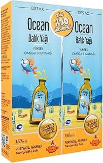 OCEAN Balık Yağı Şurup Portakal 2.si%50 Indirimli 150ml+150ml