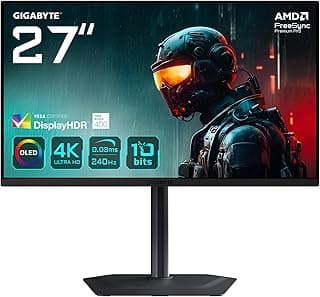 GIGABYTE MONİTÖR 26,5" OLED DÜZ MO27U2 OLED/0.03MS/240HZ/UHD