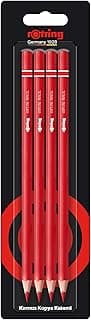 Rotring Kırmızı Kopya Kalemi, 4'lü Paket