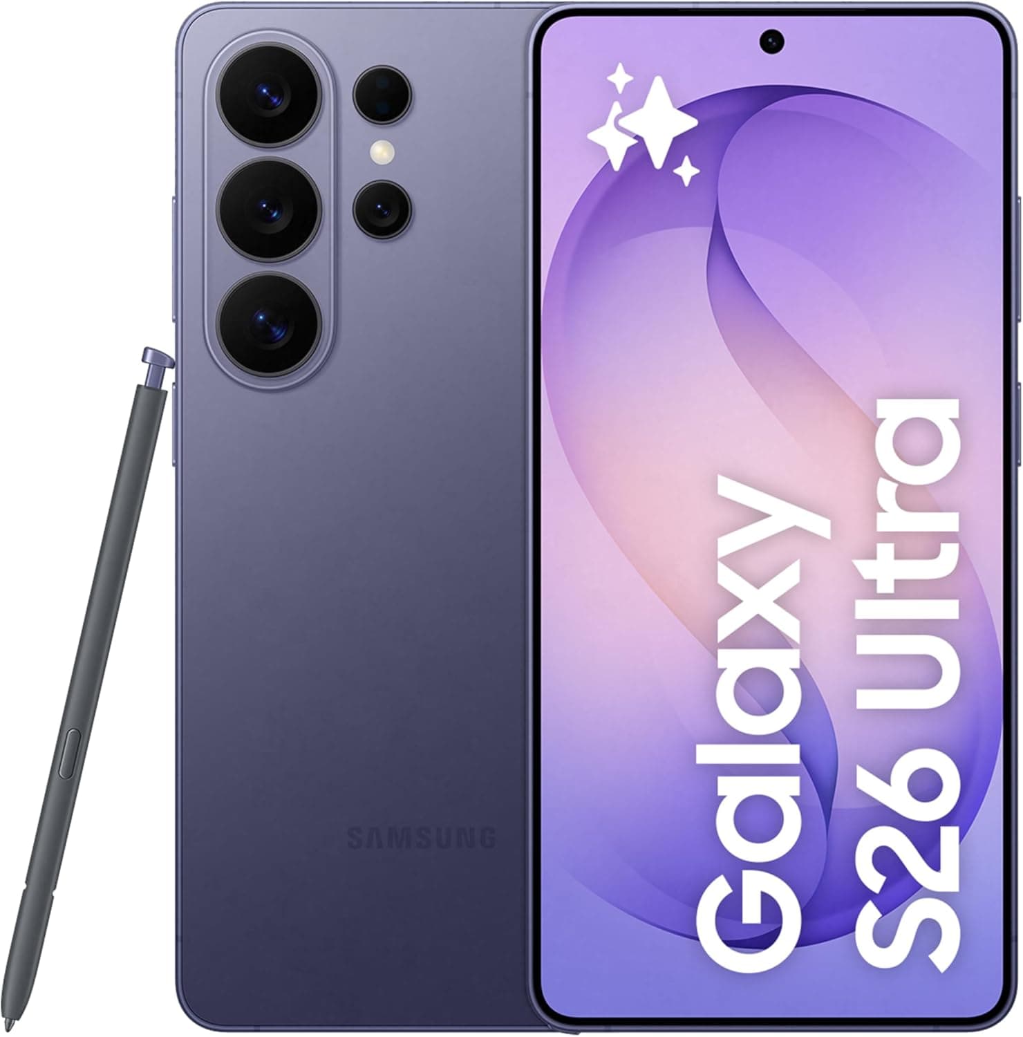 Samsung Galaxy S26 Ultra Kobalt Mor, 512GB Depolama, Yapay Zeka Telefonu, 12GB Bellek, Özelleştirilmiş AP, Yerleşik Gizlilik Ekranı, Photo Assist, 200MP Kamera, 5000mAh Pil