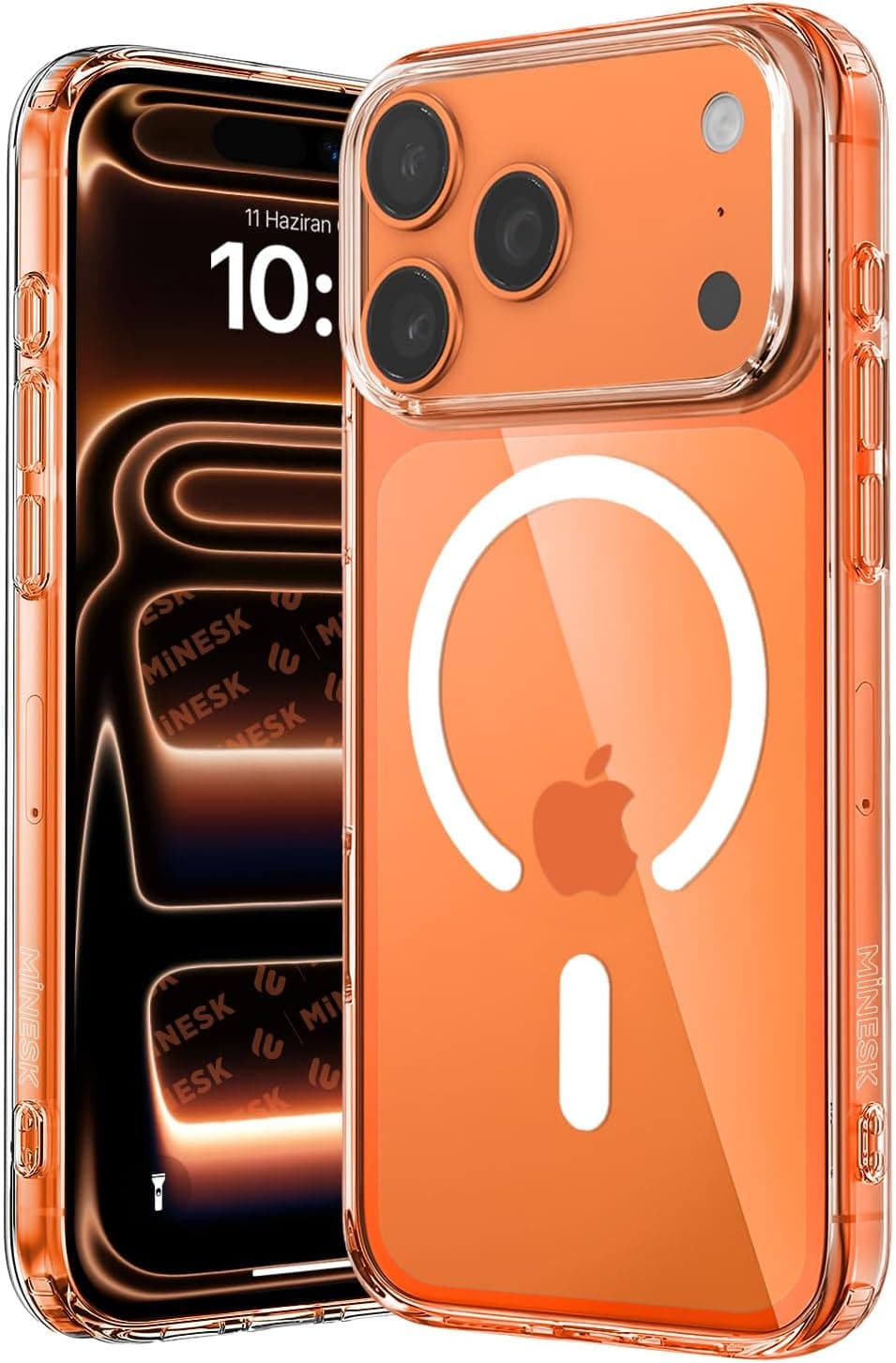 Minesk iPhone 17 Pro Max / 18 Pro Max için Origin Serisi Magsafe ile Uyumlu Crystal Clear Super Şeffaf Materyal ve Yeni Nesil Manyetik Çember (17 Pro Max/18 Pro Max)