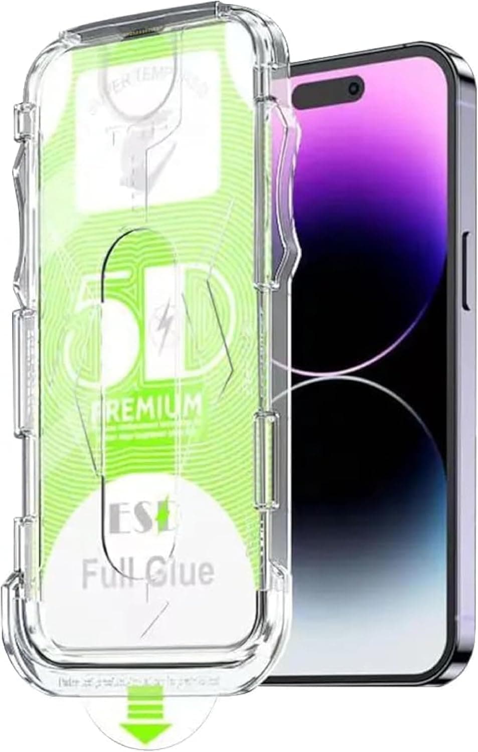 BABİLDEN Apple iPhone 17E/iPhone 16E/iPhone 14/iPhone 13/ iPhone 13 Pro İle Uyumlu Hizalama Aparatlı ve Takılırken Camın Altında Kesinlikle Toz Bırakmayan Darbelere Karşı Ekstra Güçlü Koruyucu Cam