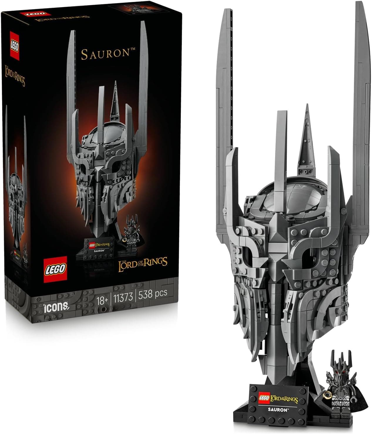 LEGO Icons Yüzüklerin Efendisi: Sauron'un Miğferi 11373
