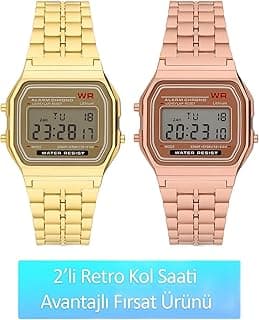 Newera Watch 2'li Retro Dijital Kol Saati Fırsat Ürünü