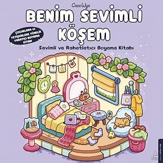 Benim Sevimli Köşem: Sevimli ve Rahatlatıcı Boyama Kitabı