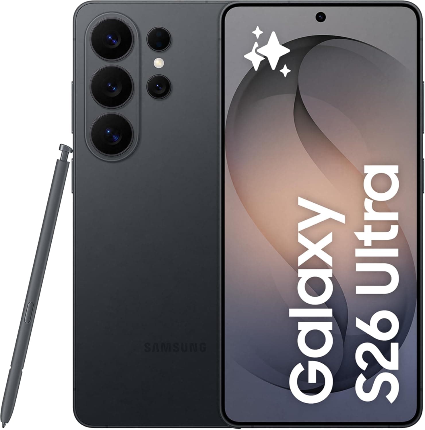 Samsung Galaxy S26 Ultra Siyah, 512GB Depolama, Yapay Zeka Telefonu, 12GB Bellek, Özelleştirilmiş AP, Yerleşik Gizlilik Ekranı, Photo Assist, 200MP Kamera, 5000mAh Pil
