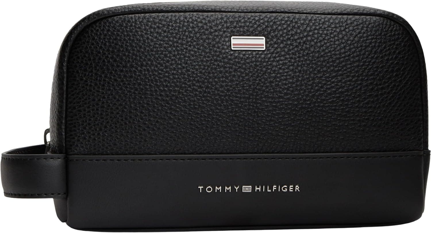 Tommy Hilfiger TH CENTRAL WASHBAG Erkek Makyaj Çantası Black OS