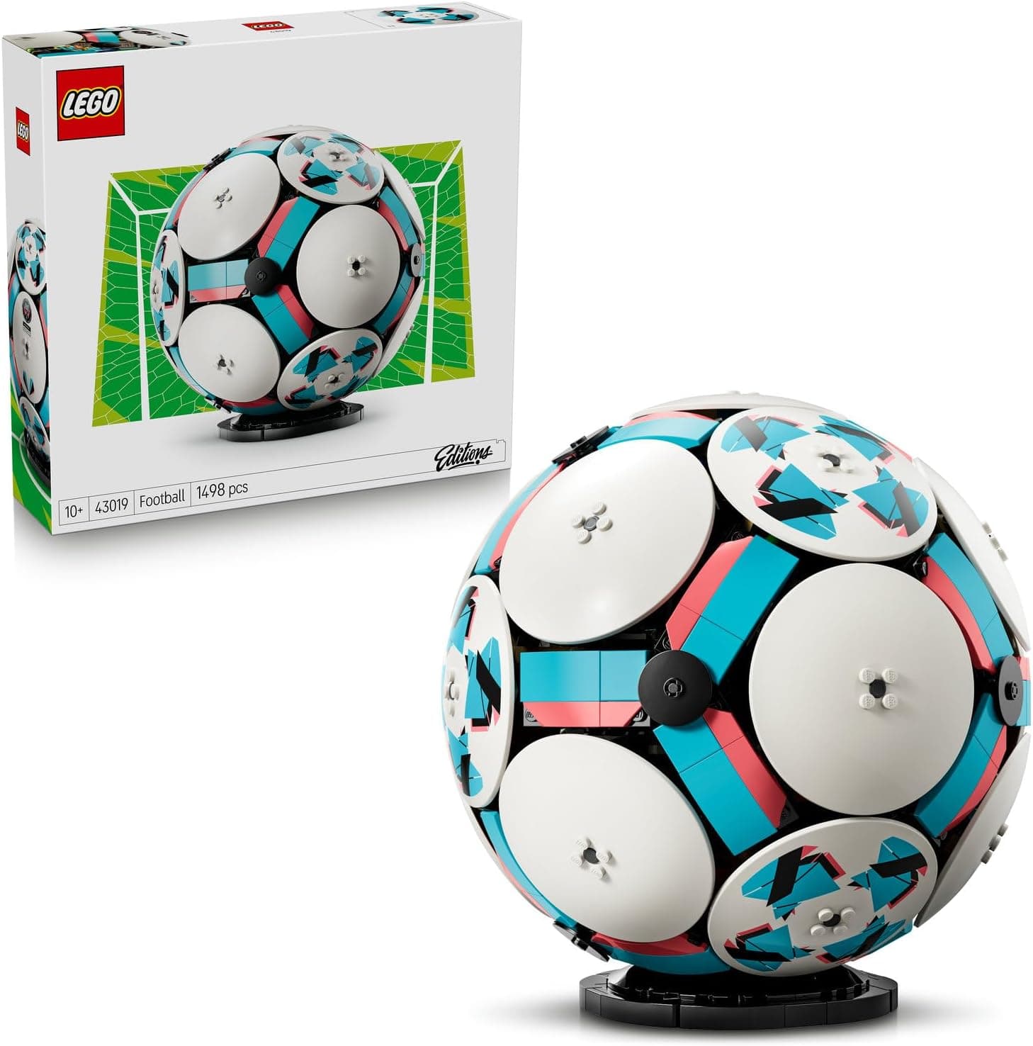 LEGO Editions Futbol Topu 43019 | 10 Yaş ve Üzeri Çocuklar için Mikro Stadyum Kutlama Sahnesi İçeren Yaratıcı Oyuncak Yapım Seti, Hediye Fikri (1498 Parça)