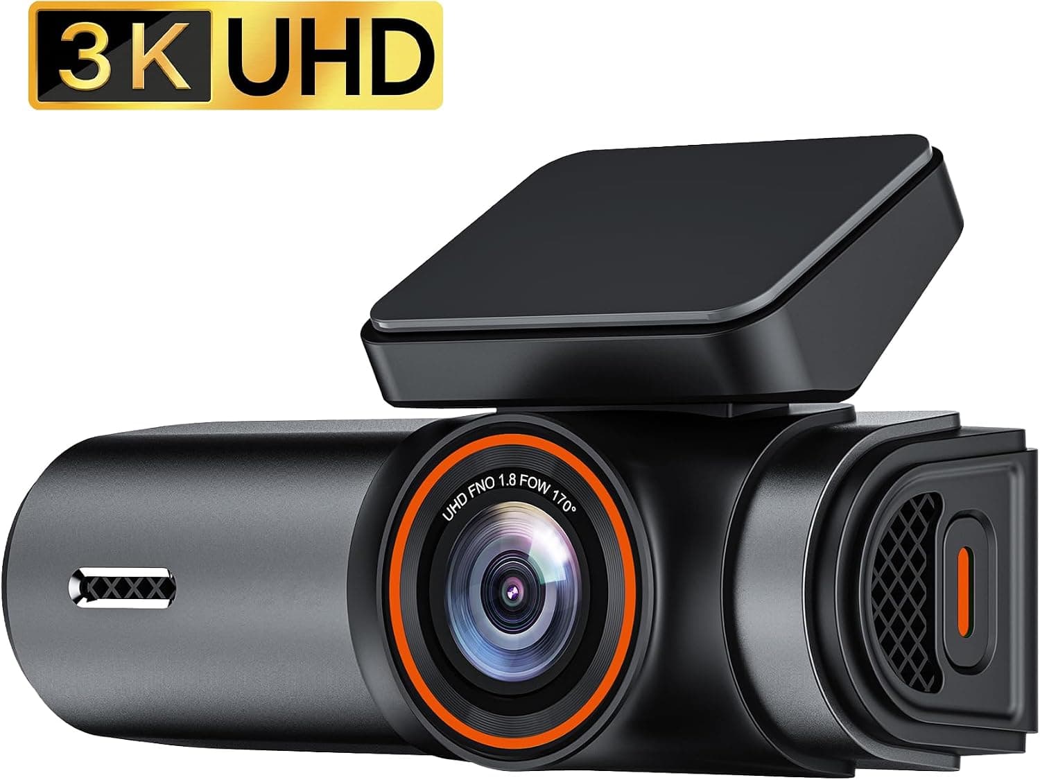 Juo C10 Pro 3K UHD HDR WiFi Ekranlı Araç Kamerası 170 Derece Geniş Açı Gece Görüş G-Sensörlü Araç İçi Kamera