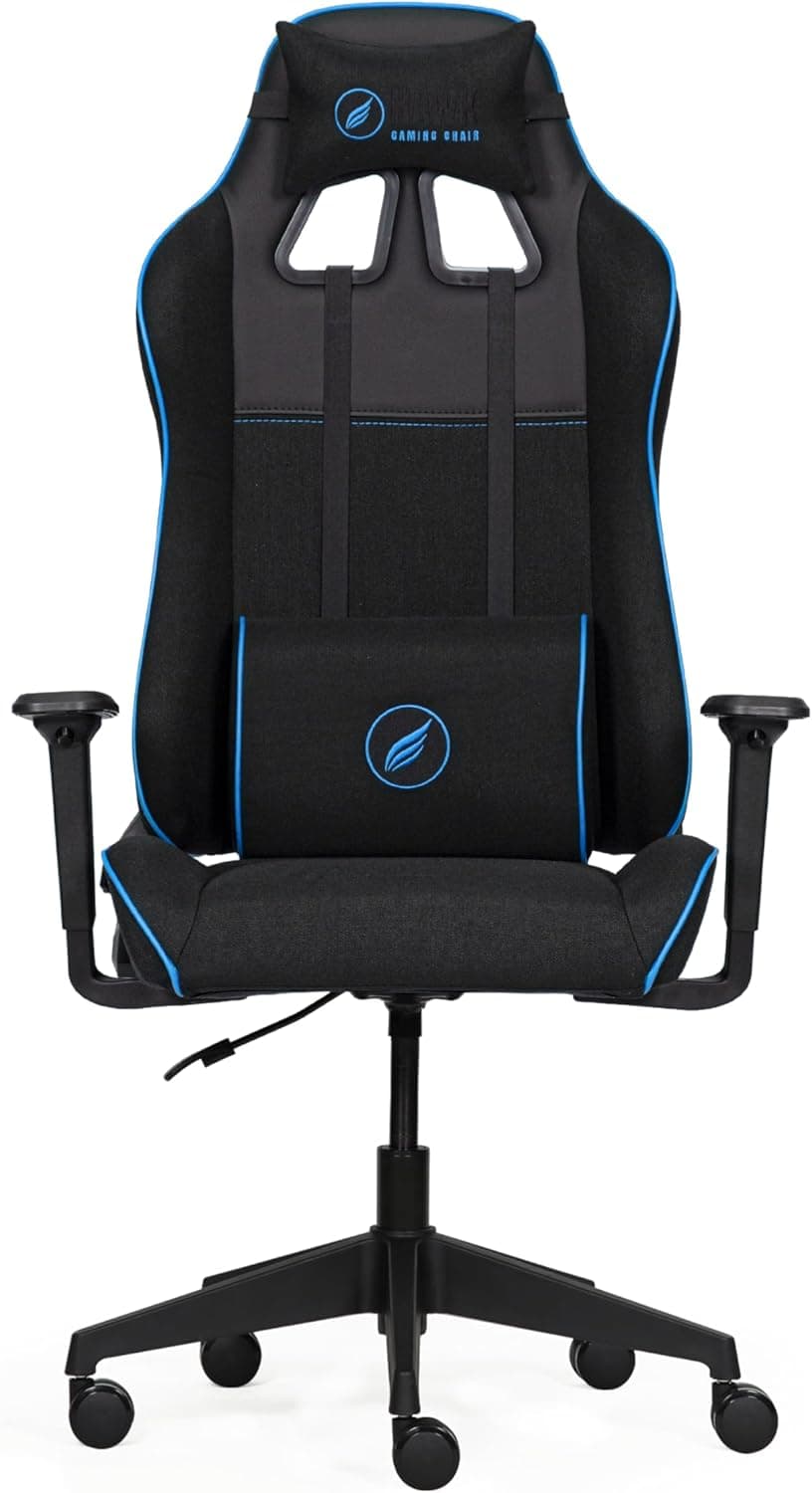 Hawk Gaming Chair Fab E2 Siyah Mavi Kumaş Oyuncu Koltuğu