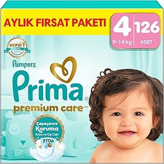 Prima Bebek Bezi Premium Care 4 Numara 126 Adet Aylık Fırsat Paketi