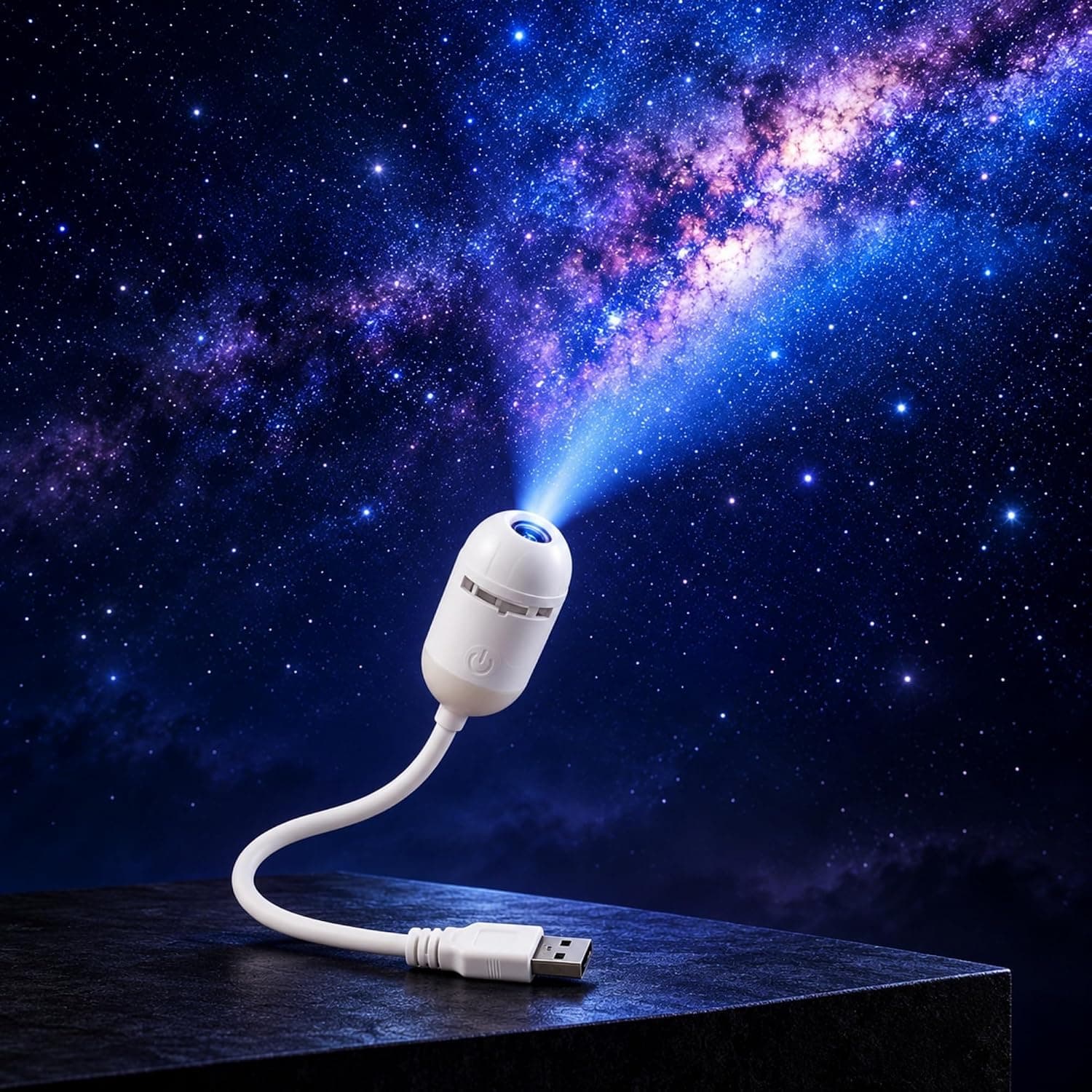 USB Mini Galaksi Projektörü 12 Diskli Yıldızlı Gece Lambası LED, LB01