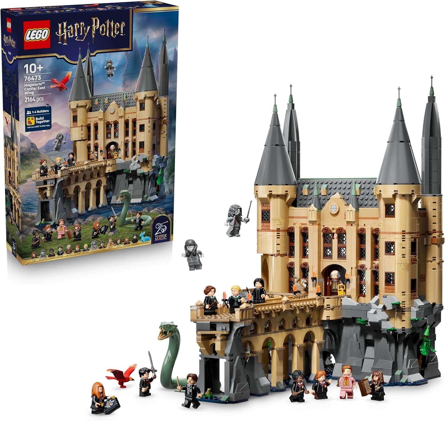 LEGO Harry Potter Hogwarts Şatosu: Doğu Kanadı 76473 | 10 Yaş Üzeri Çocuklar için Tom Riddle'ın Günlüğü Dahil Detaylar İçeren Oyuncak Yapım Seti, Hediye Fikri (2164 Parça)
