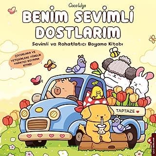 Benim Sevimli Dostlarım: Sevimli ve Rahatlatıcı Boyama Kitabı