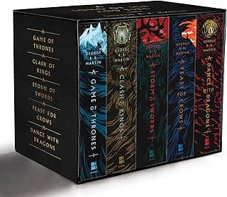 George R. R. Martin's A Game of Thrones 5-Book Boxed Set (Song of Ice and Fire Series): A Game of Thrones, A Clash of Kings, A Storm of Swords, A Feast for Crows, and A Dance with Dragons