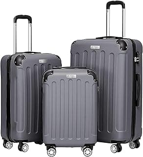 Anthony Jackson Ultra Hafif ABS Valiz TRION (Antrasit, 3'lü Set)