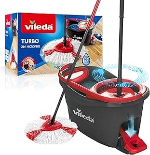 Vileda Turbo 2in1 Komple Temizlik Seti, 130 cm Uzayan Sap, Üçgen Başlık