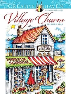 Creative Haven Village Charm Coloring Book