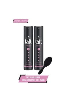 Taft Power Kaşmir Mega Güçlü Sprey 2 x 250 ML + Tarak