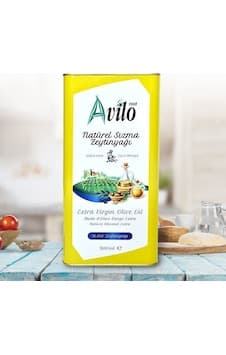 Avilo Naturel Sızma Soğuk Sıkım Zeytinyağı Teneke 5 L