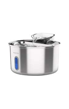 Haustier Wf009l-w Metal Tasarım Pencereli Otomatik Kedi Su Sebili,kedi Su Çeşmesi, Su Pınarı 3.5lt Geniş Hazne, Sus304 Çelik, Ultra Sessiz, Çok Katmanlı Filtrasyon